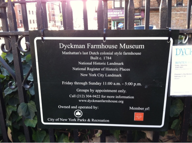 A Peek At… Dyckman Farmhouse Museum